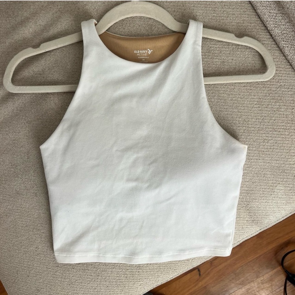 Old Navy White Workout Crop Top